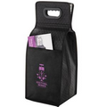 Insulated Wine Bag - 4 Bottle Non-Woven Tote (7.5"x7"x19.5") - Screen Print